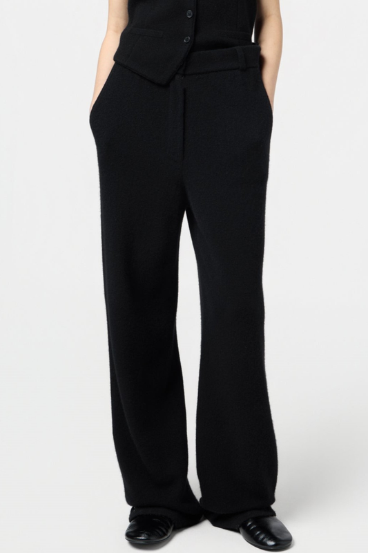 Morris Wool Trousers - Black