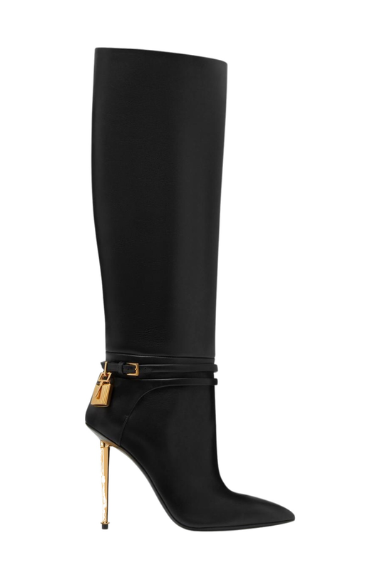 Trevoa Leather Padlock Boots