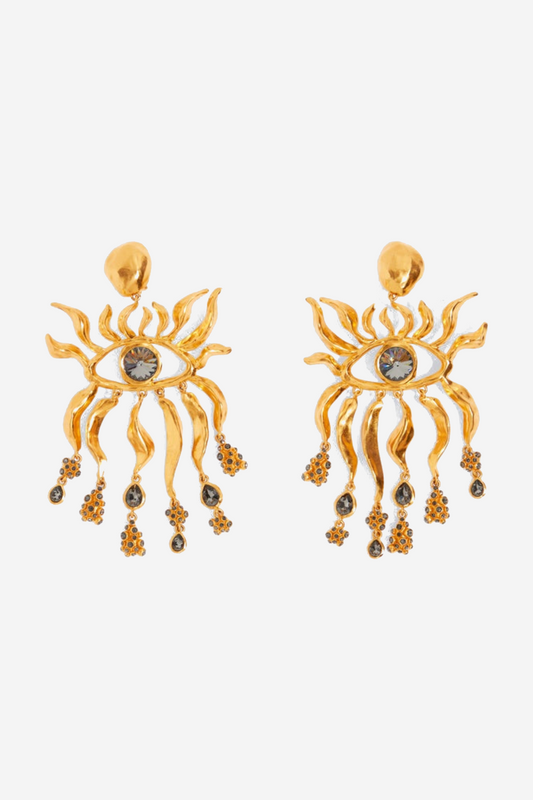 Andria Eyes Rhinestone Earrings