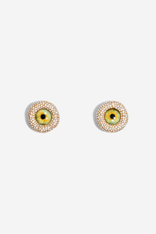 Kleph Eye Stud Rhinestone Earrings