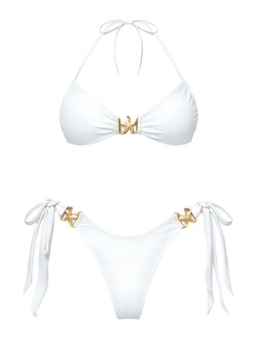Tess-Luxe White Bikini