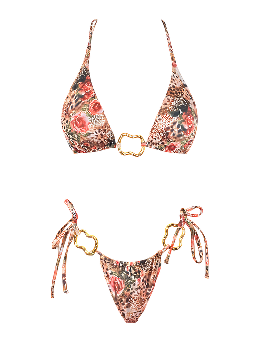Lila-Wild Print Bikini