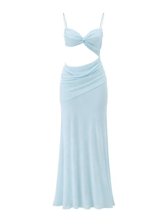 Luna–Twist Satin Dress