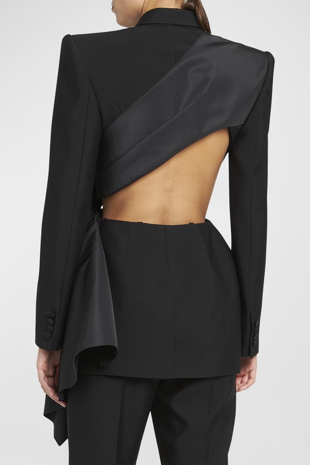 Layla Cut-out Bow-embellished Blazer