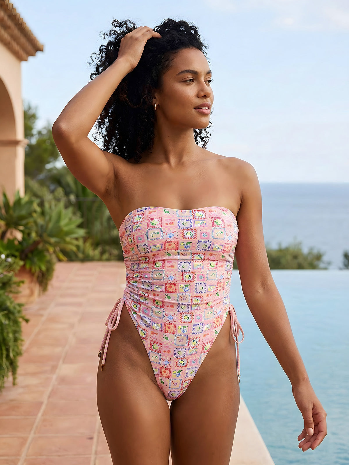 Elin-Patch Print Suit