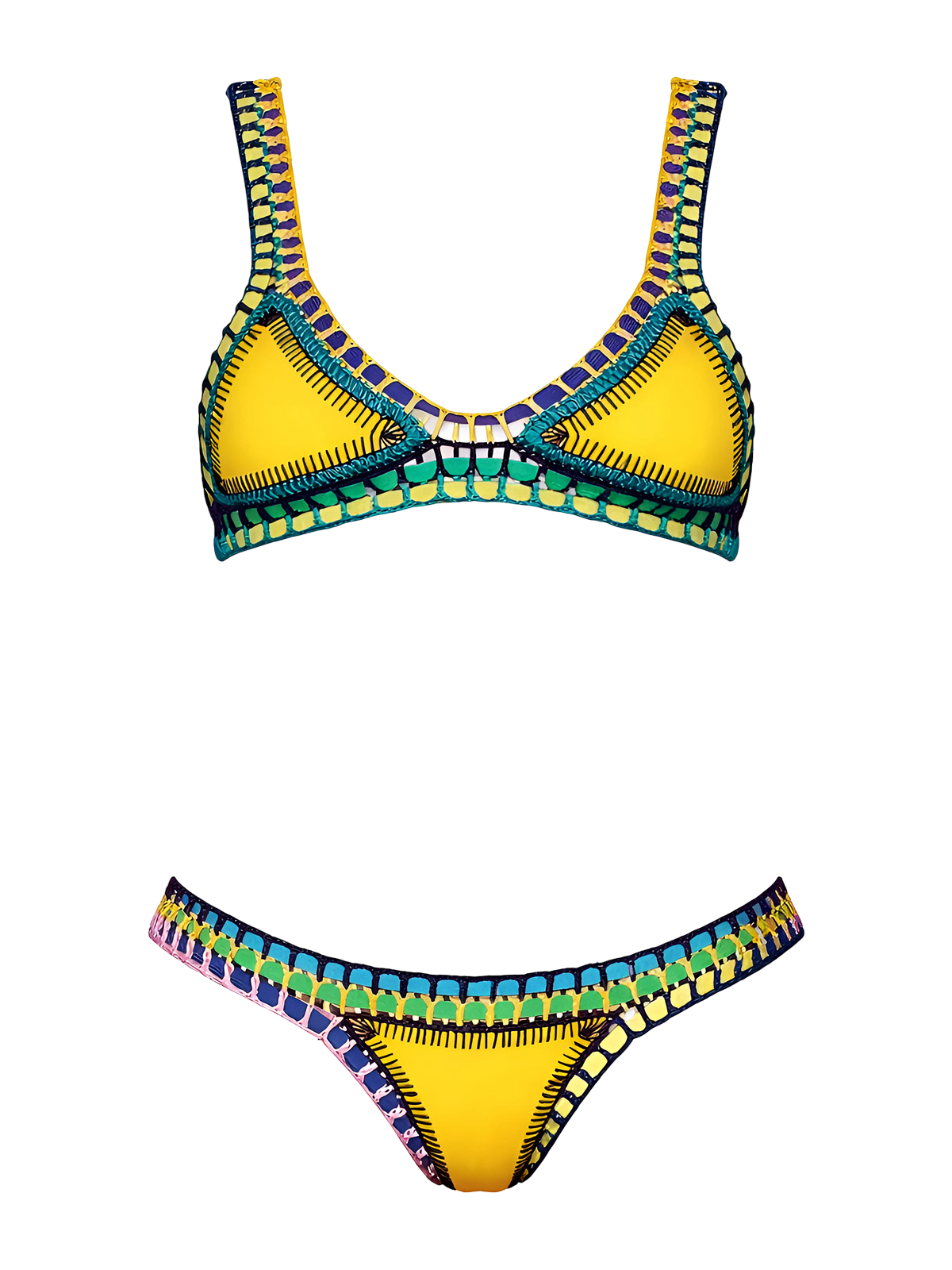Lila-Crochet Trim Set