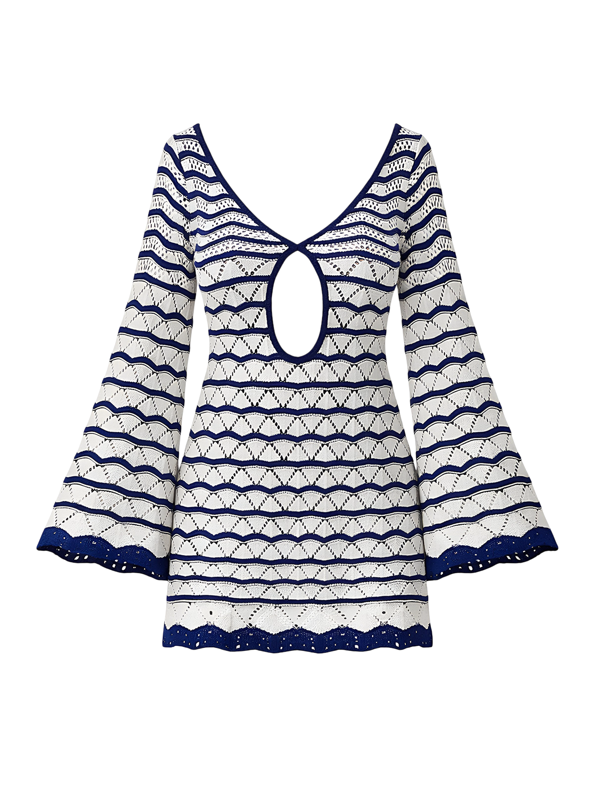 Ivy-Wave Cut Dress