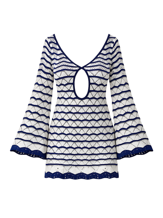 Ivy-Wave Cut Dress