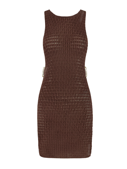 Nora–Crochet Mini Dress