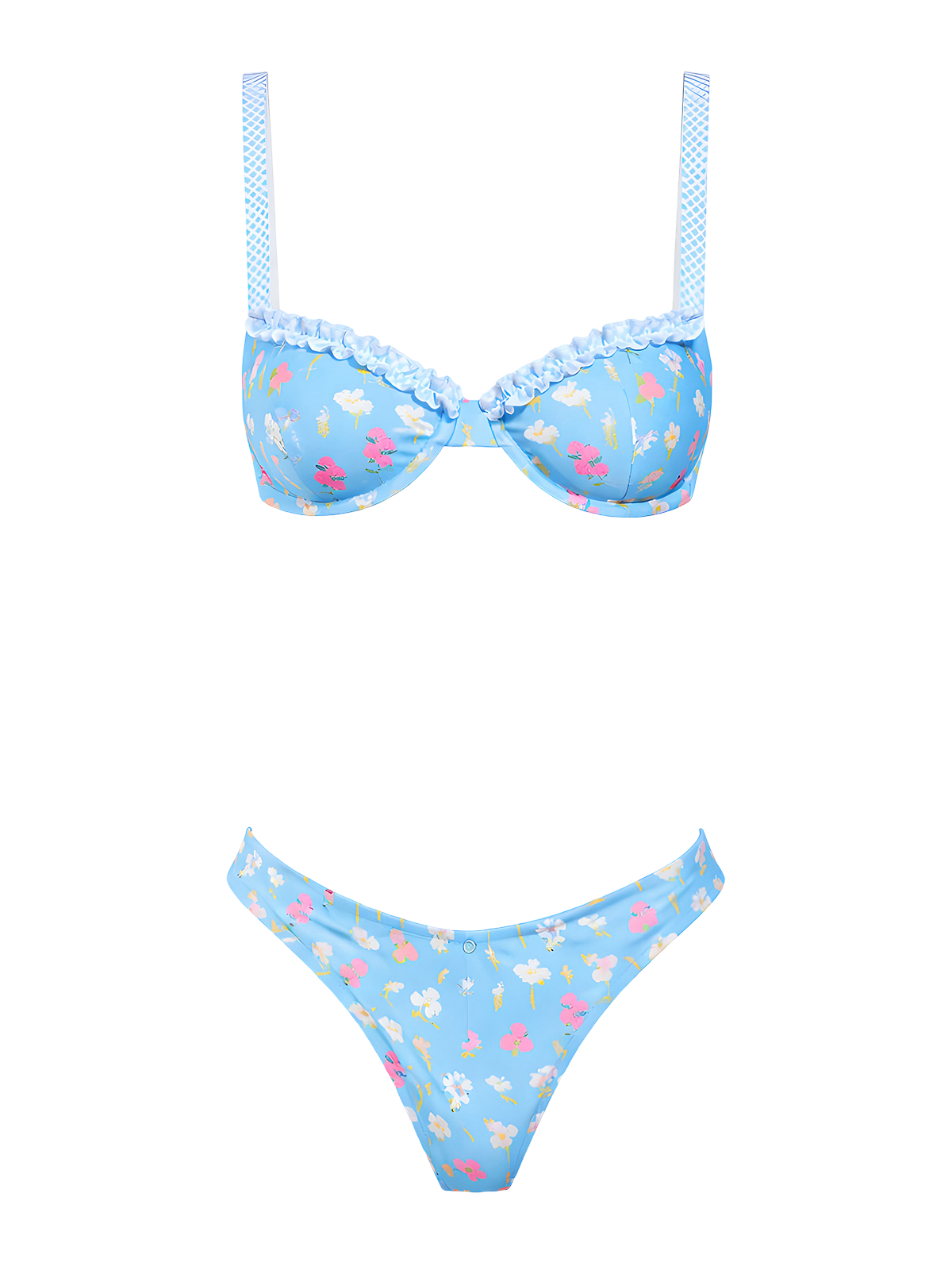Selene-Blue Petal Bikini