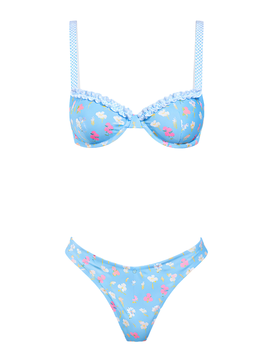 Selene-Blue Petal Bikini