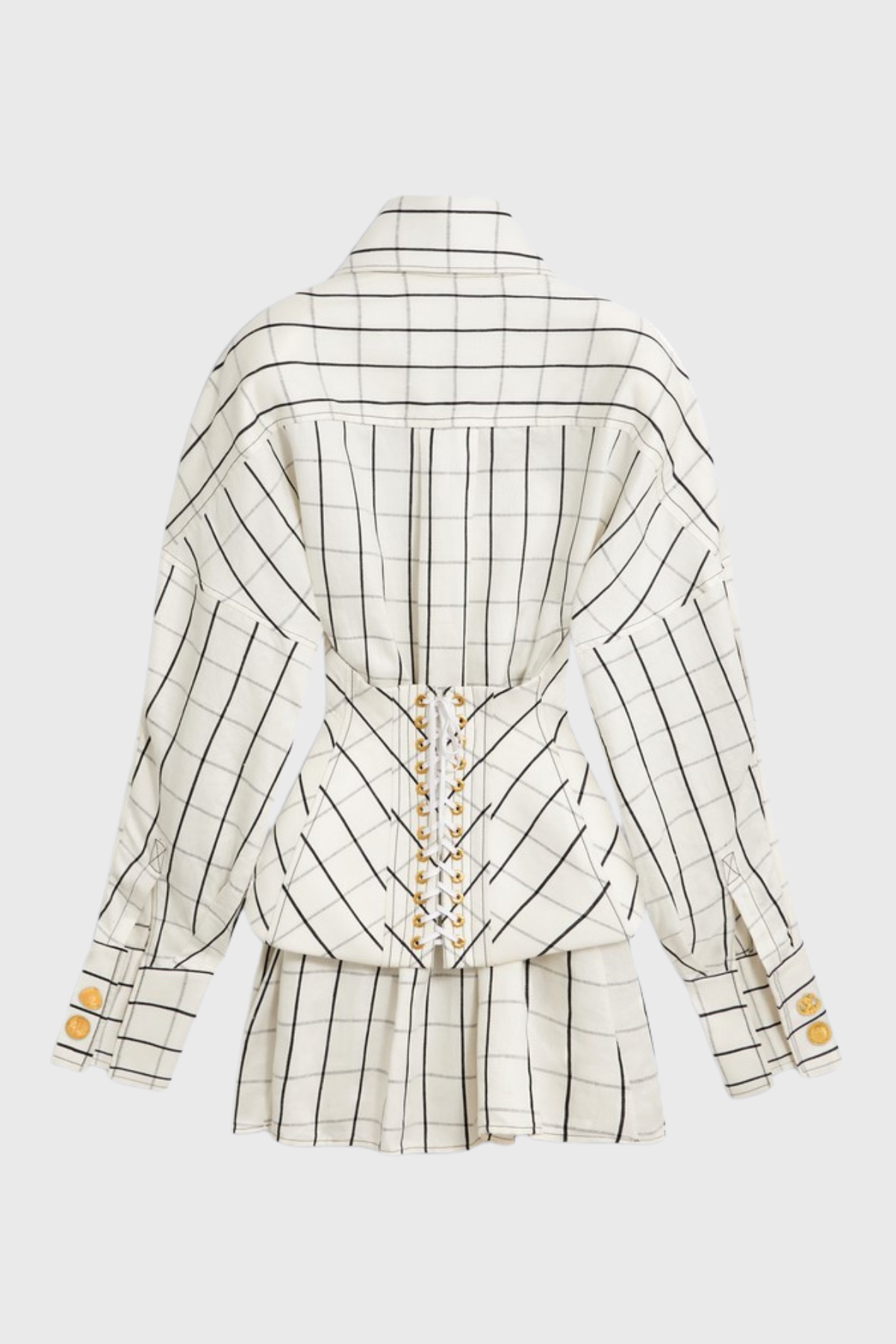 Abraha Corset Mini Shirtdress