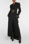 Allston Peak-lapel Belted Coat