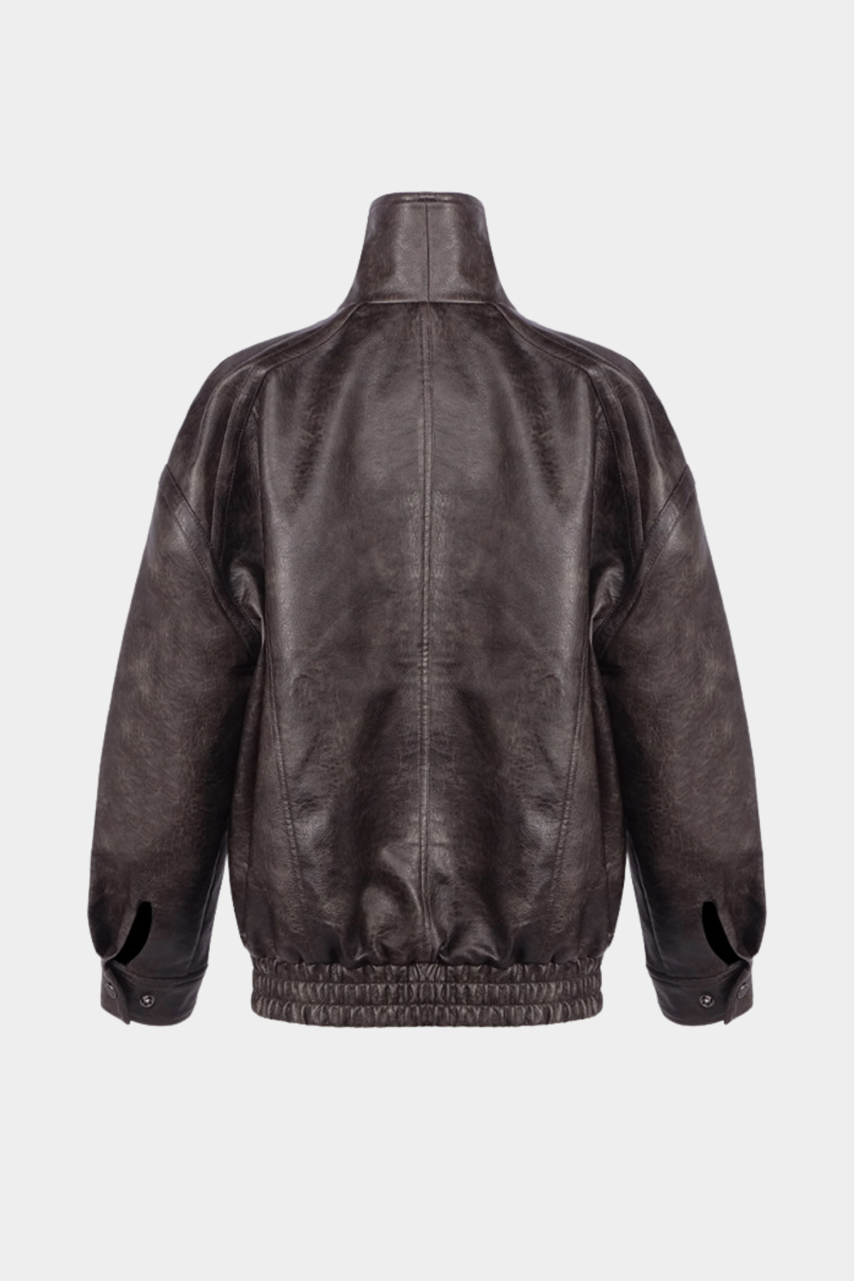 Aohan Leather Bomber Jacket