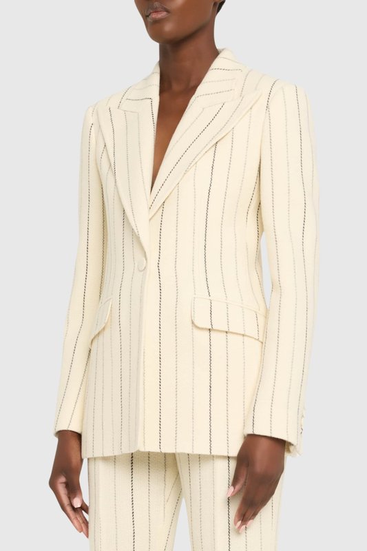 Aroha Pinstripe Blazer & Pants Set