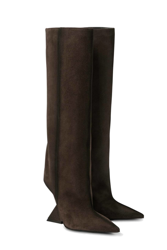 Astrid Heterotypic Knee-high Boots - Brown