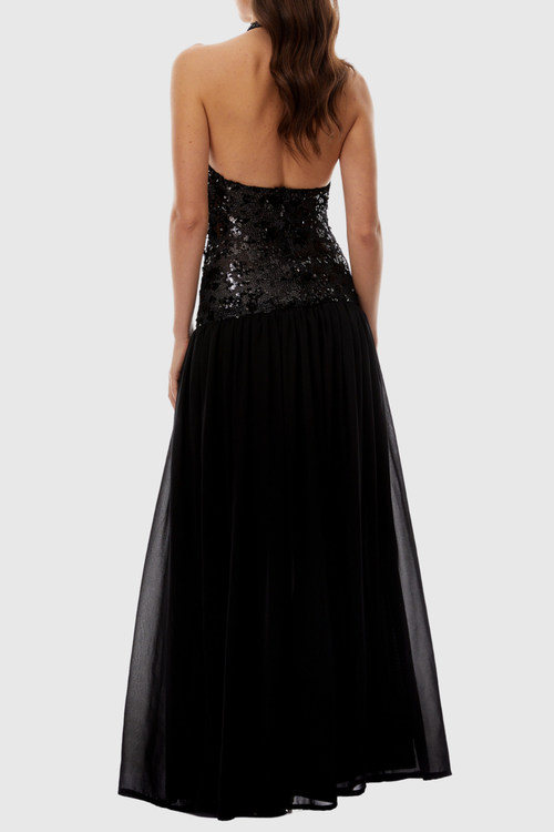 Atticus Sequin Sleeveless Maxi Dress