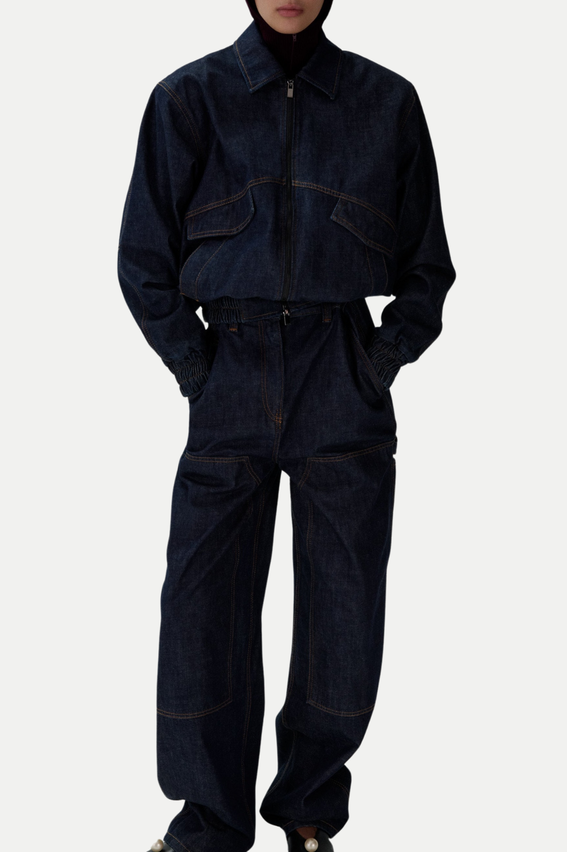Austyan Denim Bomber Jacket