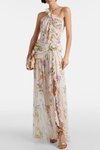 Azriel Floral Print One Shoulder Maxi Dress