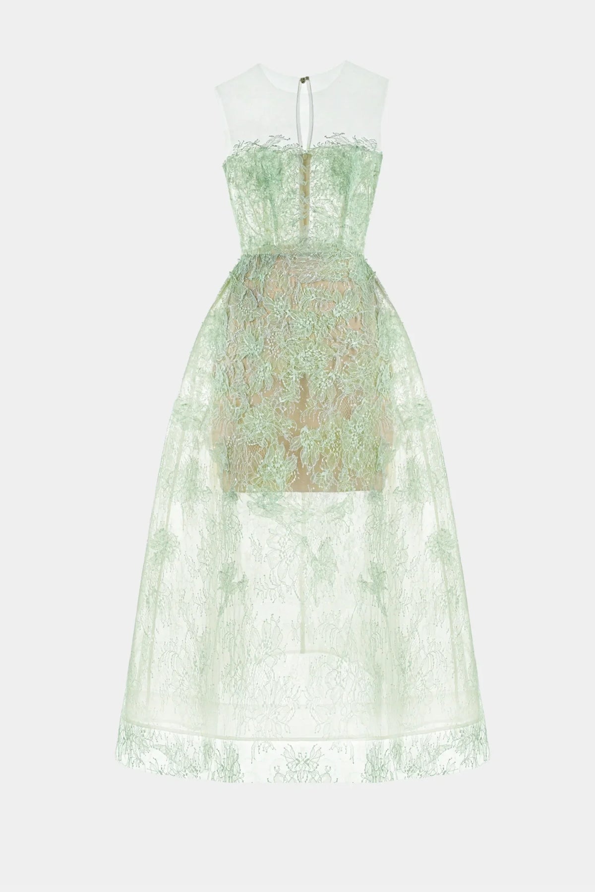 Batya Lace Sleeveless Midi Dress - Mint