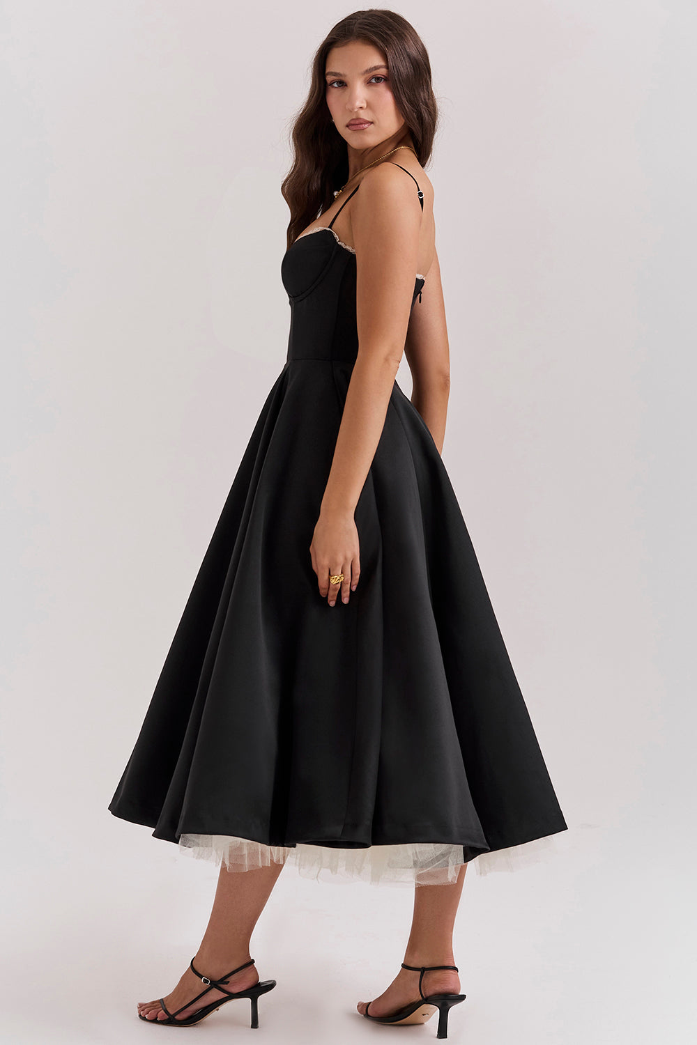Billy Ballerina Midi Dress - Black