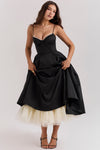 Billy Ballerina Midi Dress - Black