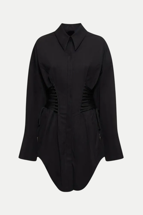 Braycha Ruch Drawstring Shirt - Black