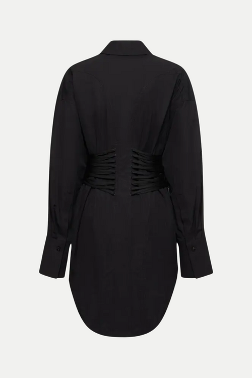 Braycha Ruch Drawstring Shirt - Black