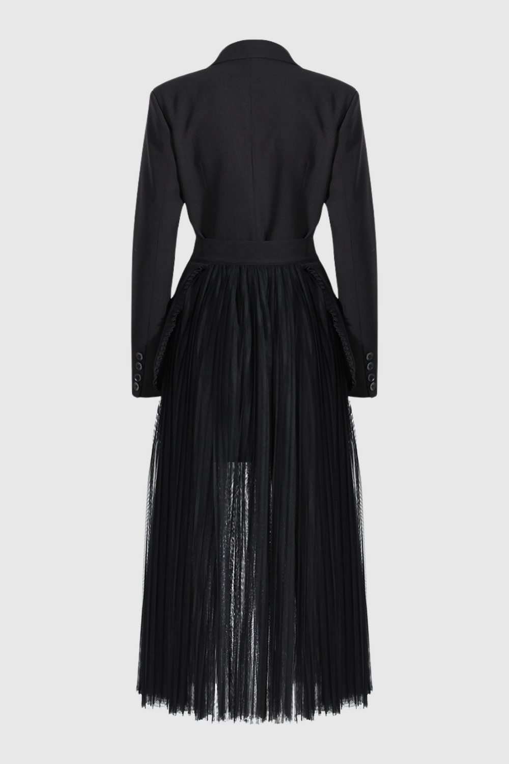 Cabo Double-Breasted Blazer And Tulle Skirt Set