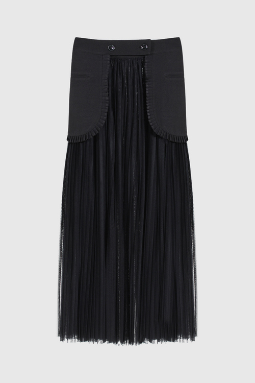 Cabo Double-Breasted Blazer And Tulle Skirt Set