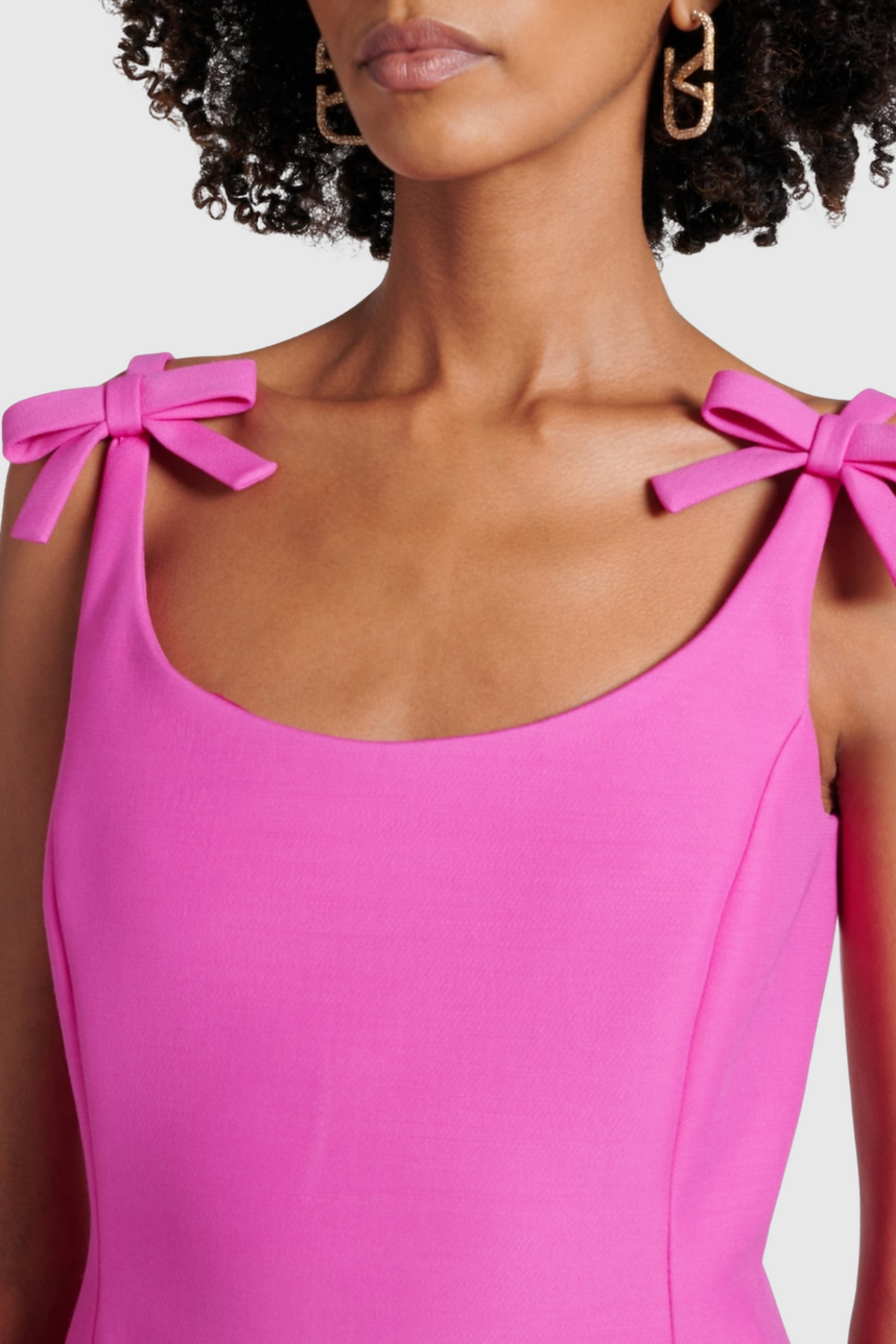 Zulekha Bow Sleeveless Mini Dress
