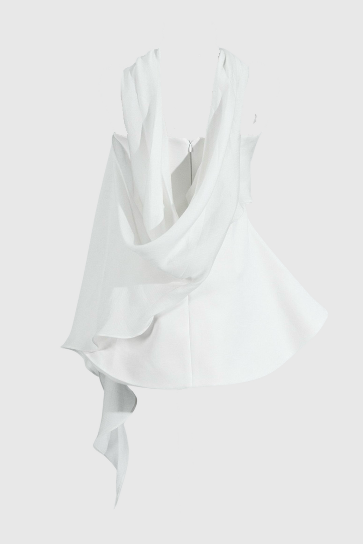 Calwa Scarf Strapless Flare Mini Dress