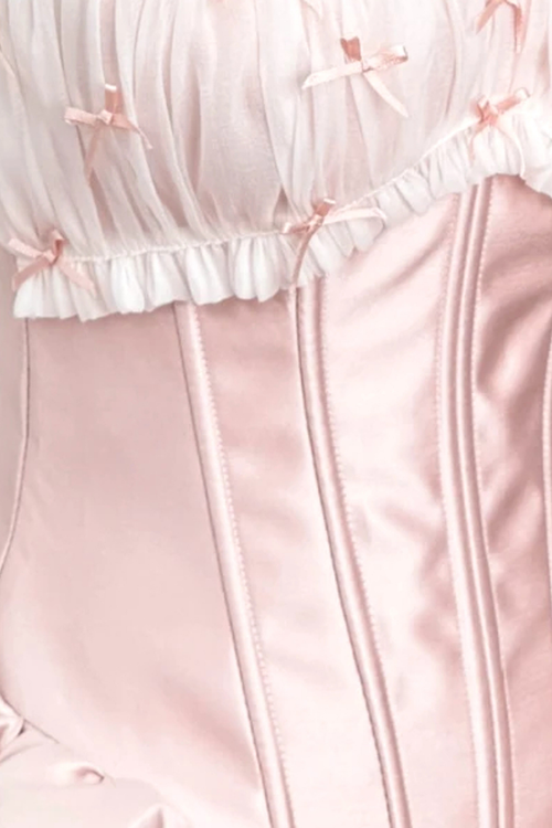 Chihia Strapless Bow Corset Mini Dress