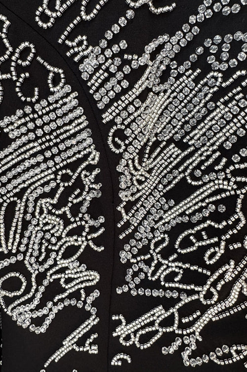 Choca Letter Embroidery Mini Dress