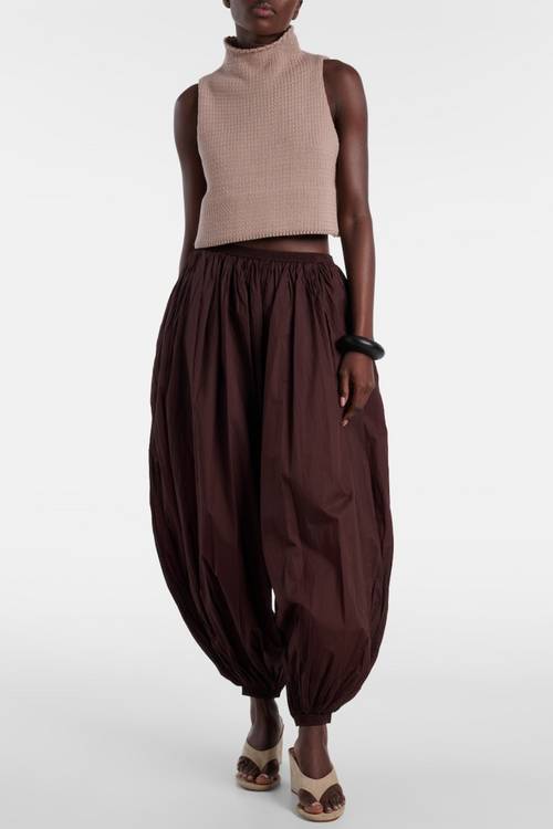 Chrisop Ribbed-knit Tank Top - Chocolate