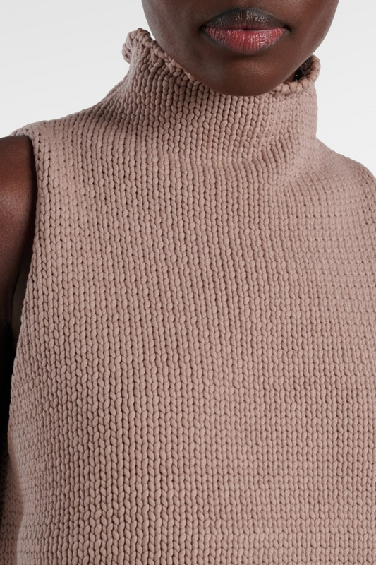 Chrisop Ribbed-knit Tank Top - Chocolate