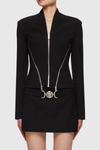 Chrissy Zip Embellished Jacket