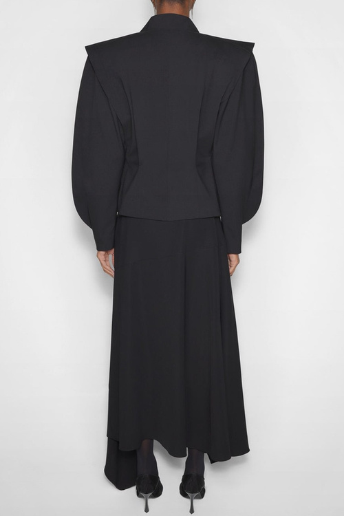 Crave Asymmetrical Buckle Jacket - Black