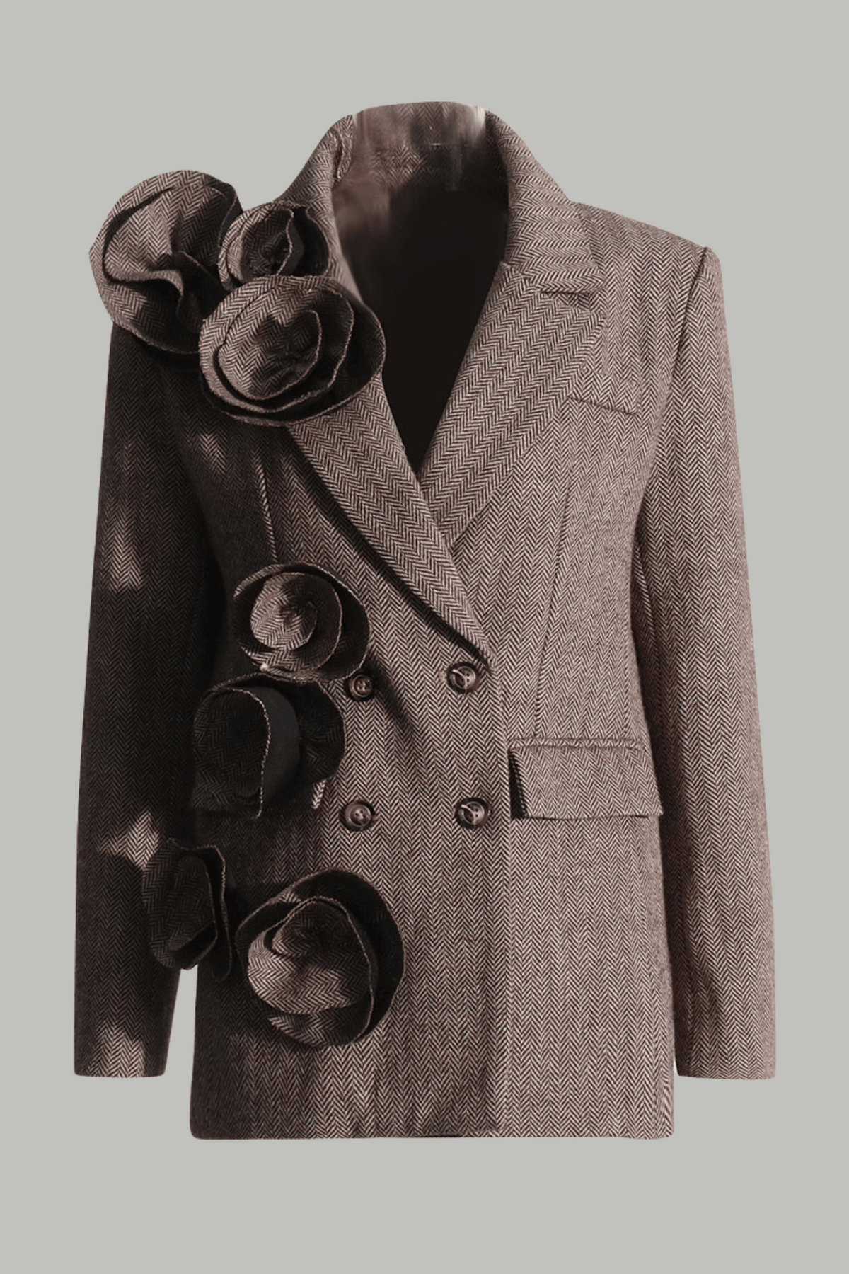 Daivya Floral Appliqué Blazer