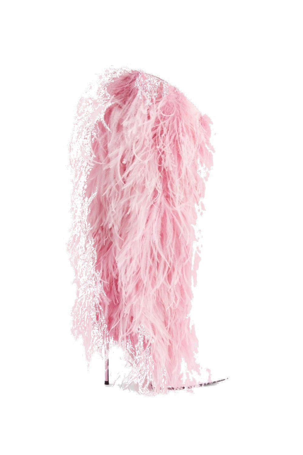 Danica Feather Knee-high Boots - Pink