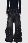 Elysia Cargo Jeans - Black