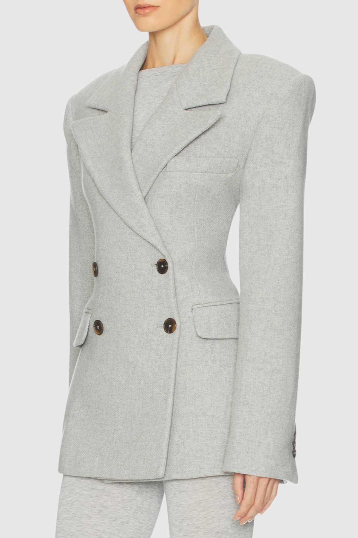 Deuca Wool Blend Blazer - Grey