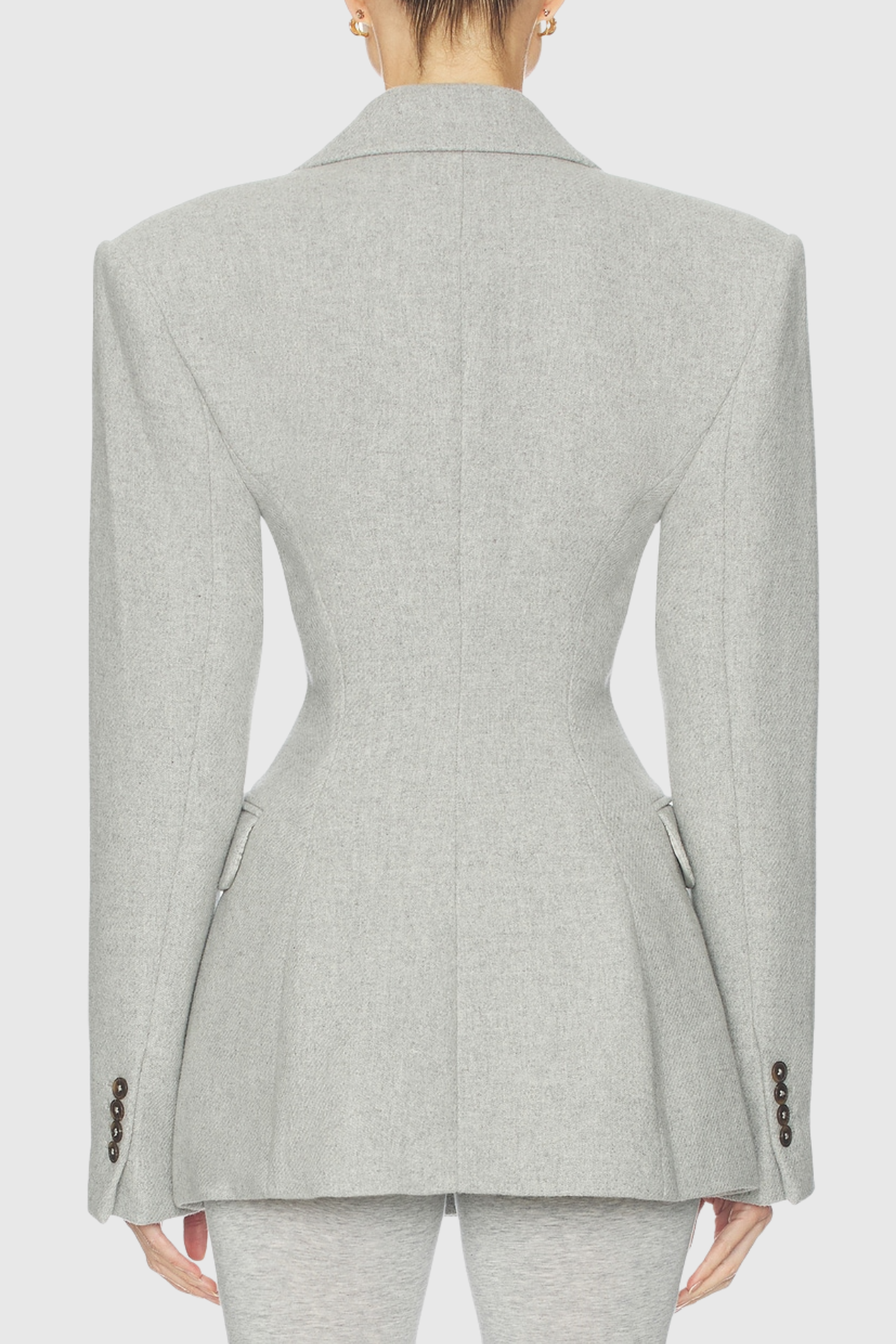 Deuca Wool Blend Blazer - Grey