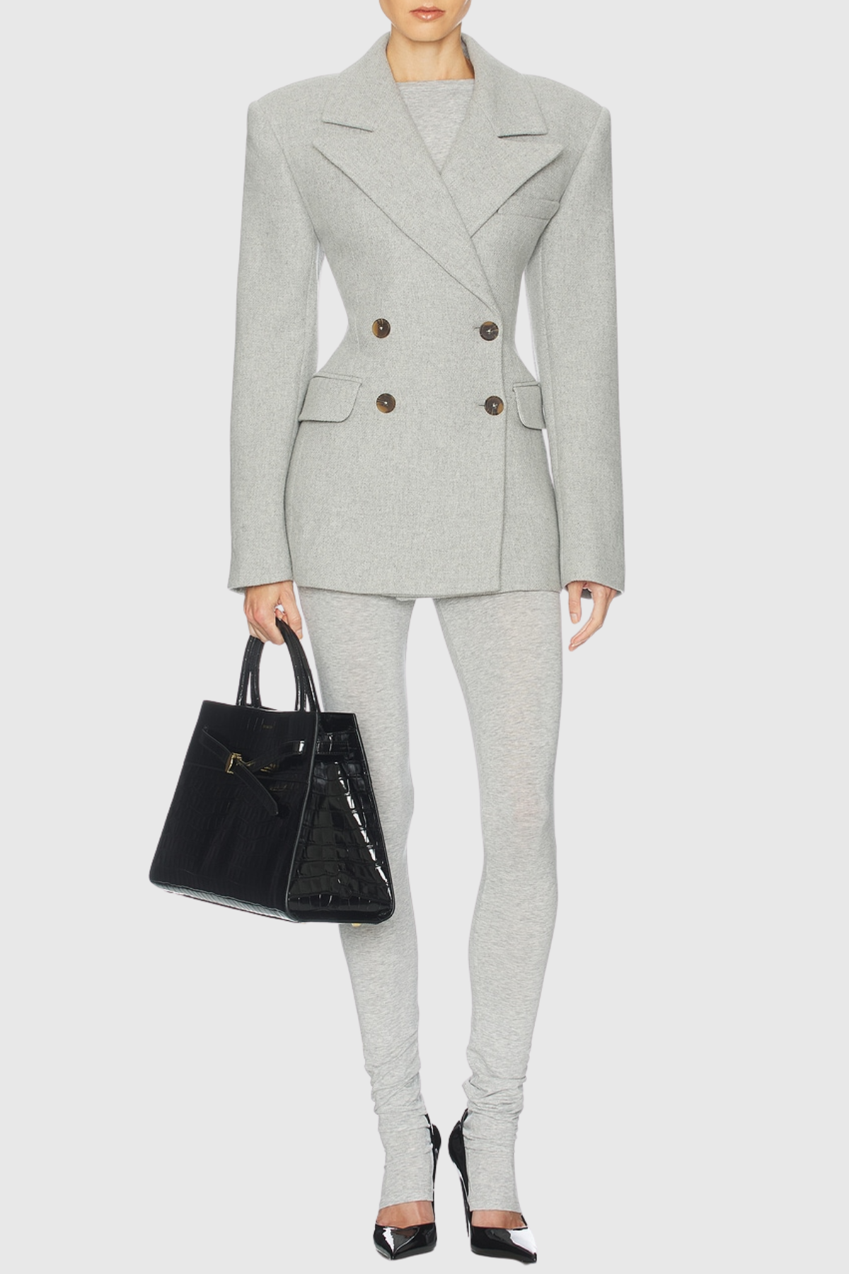 Deuca Wool Blend Blazer - Grey