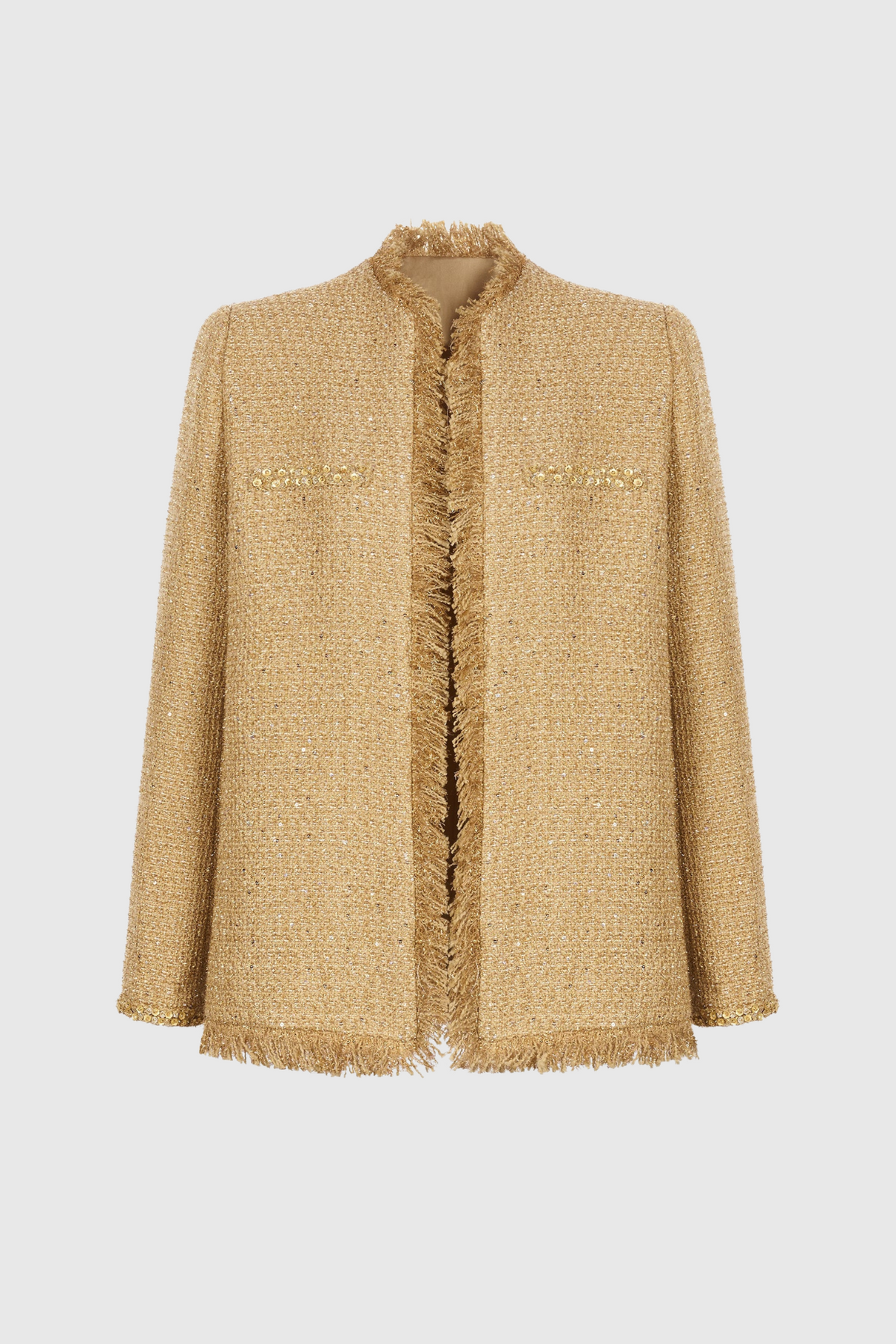 Elborno Gold Sequin Embellished Jacket