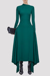 Eorkone Symmetric Draped Maxi Dress - Green