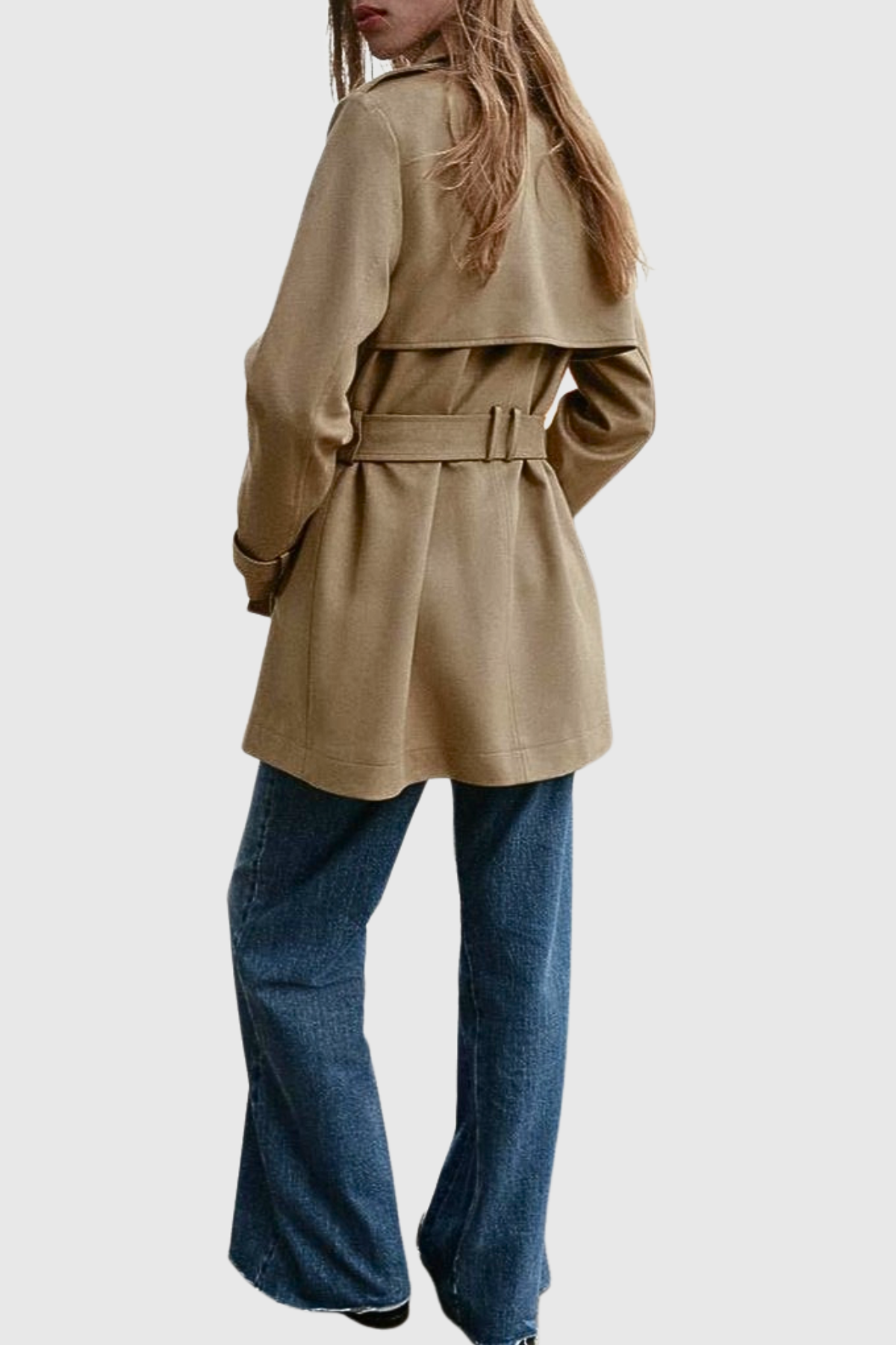 Finara Suede Trench