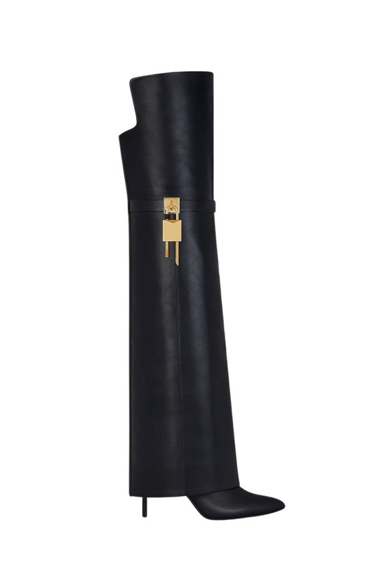 Gaines Asymmetric Buckle Boots
