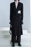 Georgia Asymmetric Cutout Blazer - Black
