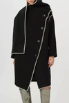 Goka Edge-Stitch Scarf Coat